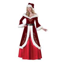 Kalėdinė kostiumų šventė Kalėdų Senelis Cosplay Moterys Raudona suknelė Kalėdų karalienės šventė XXXL brown