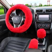 3 vnt. rinkinys Automobilio vairo užvalkalas Pavarų svirties rankenos Rankinio stabdžio rankenos apsauga Dirbtinio pliušo Šiltas Automobilio vairo apdaila Vyrams Moterims