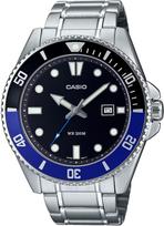 Casio Duro MDV-107D-1A2V Vyriškas analoginis nardymo laikrodis Batman Juodas Mėlynas rėmelis 200m black