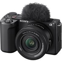 SONY VLOGCAM Mirrorless Camera Power Zoom Lens Kit with Black BQ APS-C ZV-E10M2 (Included Lens SELP16502) Windscreen, ZV-E10M2K juoda