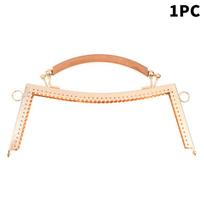 Mini Metal Purse Frame Kiss Clasp Bag Hardware Vintage Purse Clasp Frame Bag Kiss Clasp Lock Diy Craft 1PCS beige