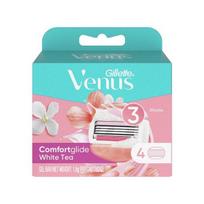 Gillette Venus Comfort Glide White Tea Razor Blades, 4 packs, 1 piece ,Korean razor blade blue
