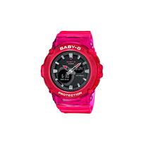 Casio BABY-G Teminė serija Spalvota skaidri serija Želė raudona Madinga Vandeniui atspari Tendencijos Kvarcinis mechanizmas Dervos dirželis Japoniška ir Korėjietiška BGA-270S-4APR juoda