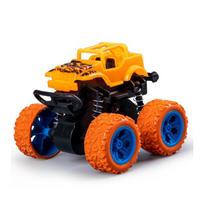 Farmer Stunt Car Inertia 4x4 Dual Inertia Stunt Green Clipbing 360° Spin Flip Shock Sustorėjusios padangos Visureigio motorolerio žaislinis automobilis kaip Helovino dovana 1pcs oranžinė