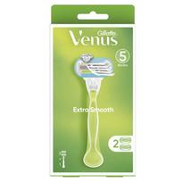 Venus Extra Smooth moteriškas skustuvo kotelis + 2 vnt. peiliukų rinkinys, 1 vnt., 1 rinkinys yellow