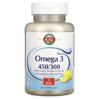 KAL, Omega 3 450/300, 60 softgels