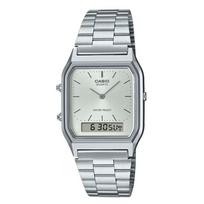 Casio Vintage Analoginis Skaitmeninis Kvarcinis AQ-230A-7A Unisex Laikrodis balta