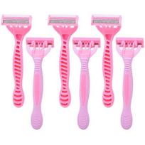 Empathy Peak 5-blade disposable razor for women, 2 packs, 3 packs ,Korean razor blade pink