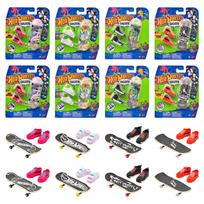 Hot Wheels Skate Basic Series Assorted Vehicle 16 Finger Skates with Box Ages Toys, Shoes, Set, 5+, Multi-Purpose, 987E-HGT46 blue