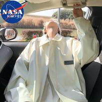 NASA MARVEL Men's Loose Lapel Casual Jacket L abrikosas