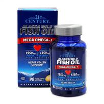 Alaska Wild Fish Oil Mega Omega-3, 90 Enteric Coated Softgels