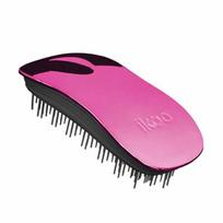 ikoo home white metal hair comb scalp massage brush 3942 Soleil White pink