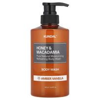 Kundal, Honey & Macadamia, Body Wash, Amber Vanilla, 500ml (16.9 fl oz) gray