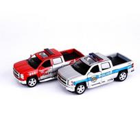 Kinsmart Chevrolet Silverado Metalinis Policijos + Gaisrininkų Rinkinys, Įvairių Spalvų, populiarūs Korėjietiški žaislai, populiarūs Korėjietiški žaislai black