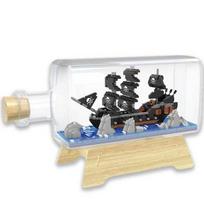 Wisehawk nanoblock pirate ship bottle, mixed colors, Korean popular toys gray
