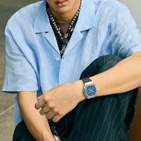 CASIO GBM-2100 series waterproof and shockproof sports watch solar Quartz resin strap same style for men and women blue dial GBM-2100A-2BPRG-SHOCK mėlyna