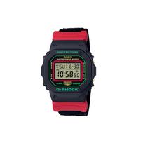 CASIO G SHOCK Elektroninis judėjimas Audinio dirželis Laikrodis Vyriški Laikrodžiai Juodas Ciferblatas DW-5600THC-1 Black Red black