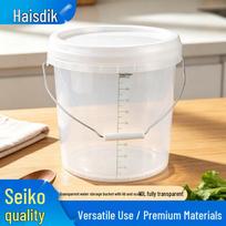 Haise Dike 10L Skaidrus Plastikinis Laikymo Kibiras su Dangčiu white