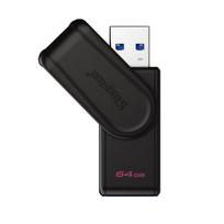 Kingston DTXS 64GB USB 3.2 Gen 1 Rotating Flash Drive black