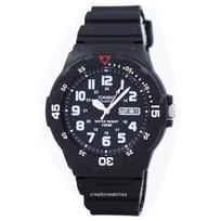 „Casio Quartz“ analoginis 100M juodos dervos dirželis MRW-200H-1BVDF MRW200H-1BVDF vyriškas laikrodis juoda
