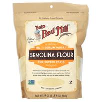 Bobs Red Mill Semolina Flour 680g (24oz) orange