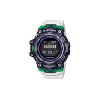 Casio G-Squad serijos G-Shock GPS Bluetooth žingsnių sekiklis Išmanusis treniruočių monitorius LED apšvietimas Kvarcinis mechanizmas Dervos dirželis Vyriški laikrodžiai GBD-100SM-1A7PRD White Strap black