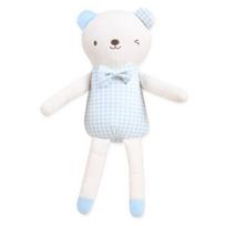 Organic Boom Baby LongRong Bear lėlė, berniukas, korėjietiški kūdikių gaminiai white