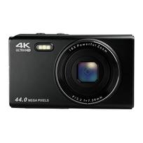 Digital Camera Video Compact Digital Camera Toy Camera Kids Camera 16x Zoom Autofocus Smartphone Transfer Selfie Light Vlog YouTube Webcam 64GB Card mėlyna