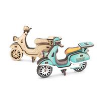 Mini paspirtuko 3D trimatis galvosūkis Korėjos 3D galvosūkis beige