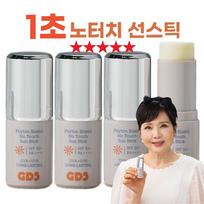 GDS Phyton Shield 1 second no-touch SPF50+ PA++++ UV protection UVA+UVB whitening wrinkle cream tone up, 4 sun sticks, 1 set, 15g white