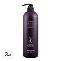 Abka Perfume Large Capacity Shampoo Baby Powder Scent, 1000ml, 3 units gray