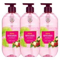 Organist Macadamia Cranberry Body Wash, 500g, 3 units pink