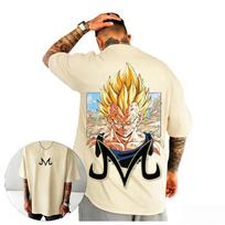 Dragon Ball Z Super Saiyan Gohan TShirt Unisex Y2K Anime Graphic Print Pure Cotton Crew Neck Fashion Streetwear Tops 3XL beige