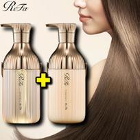 [Shampoo + Treatment] ReFa Milk Protein Royal Milk Protein Damaged Hair Care Product Set white