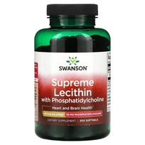 Swanson, Supreme Lecithin with Phosphatidylcholine, 400 mg, 300 softgels