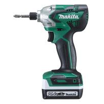 Makita Rechargeable Impact Driver with 2 and case MTD001DSAX 14.4V2Ah batteries, charger, žalia