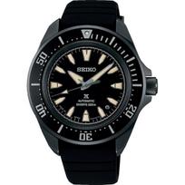 Seiko vyrų SBDY133 (PROSPEX DIVER SCUBA mechaninė vyriška silikoninė juosta) Apvalus laikrodis juodas analoginis