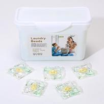 Penki viename skalbimo kapsulės: Ilgai išliekantis kvapas, dėmių šalinimas, minkštinimas ir koncentruoti skalbimo miltelių rutuliukai. Camellia 50pcs Boxed