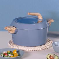COOKER KING 24cm Non-stick Multi-Purpose Pot, Qingcheng Series gray