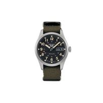 SEIKO 100 meters waterproof Automatic nylon strap men's watch black dial SBSA201 juoda