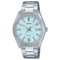 CASIO G SHOCK 50m atsparumas vandeniui Kvarcinis mechanizmas Nerūdijančio plieno apyrankė Laikrodis Vyriški laikrodžiai MTP-1302DA-2A2V Blue Dial white