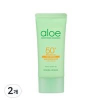 Holika Holika Aloe vandeniui atsparus kremas nuo saulės SPF 50+ PA++++, 70ml, 2 vnt. beige