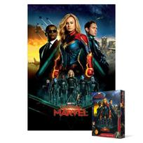 1000 dalių dėlionė - Kapitonė Marvel 3, populiari korėjietiška dėlionė gray