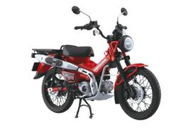 Skynet Surinktas Motociklas Honda CT125 Hunter Cub Ryškiai Raudonas 1/12 raudona