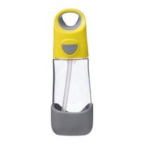 Bibox One Touch puodelis su šiaudeliu 450ml, pilkai geltonas, 1 vnt. yellow