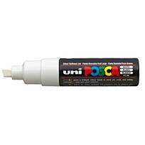 Uni Posca PC-8K Chisel Tip Paint Marker balta