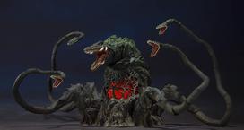„Monster Arts“ Godzilla prieš Biollante „Biollante“ specialios spalvos 250 mm PVC dažyta judama figūrėlė SH. Ver. apytiksliai juoda