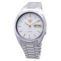 Vyriškas laikrodis „Seiko 5 Automatic 21 Jewels SNXG47 SNXG47K1 SNXG47K“ balta