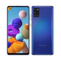 Atnaujintas Samsung Originalus Samsung Galaxy A21s A217F 3GB RAM 32GB ROM Mobilusis Telefonas su Viena SIM/Dviem SIM No charger mėlyna