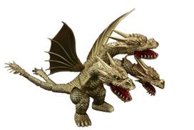 Chibimaru Godzilla serija Karalius Ghidorah 70-mečio versija Plastikinis modelis Nr. 401 (1991 m) auksas